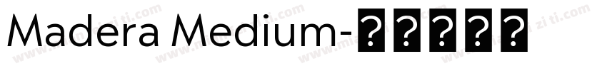 Madera Medium字体转换